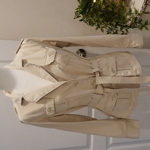 French Cuff Trench Coat Size M